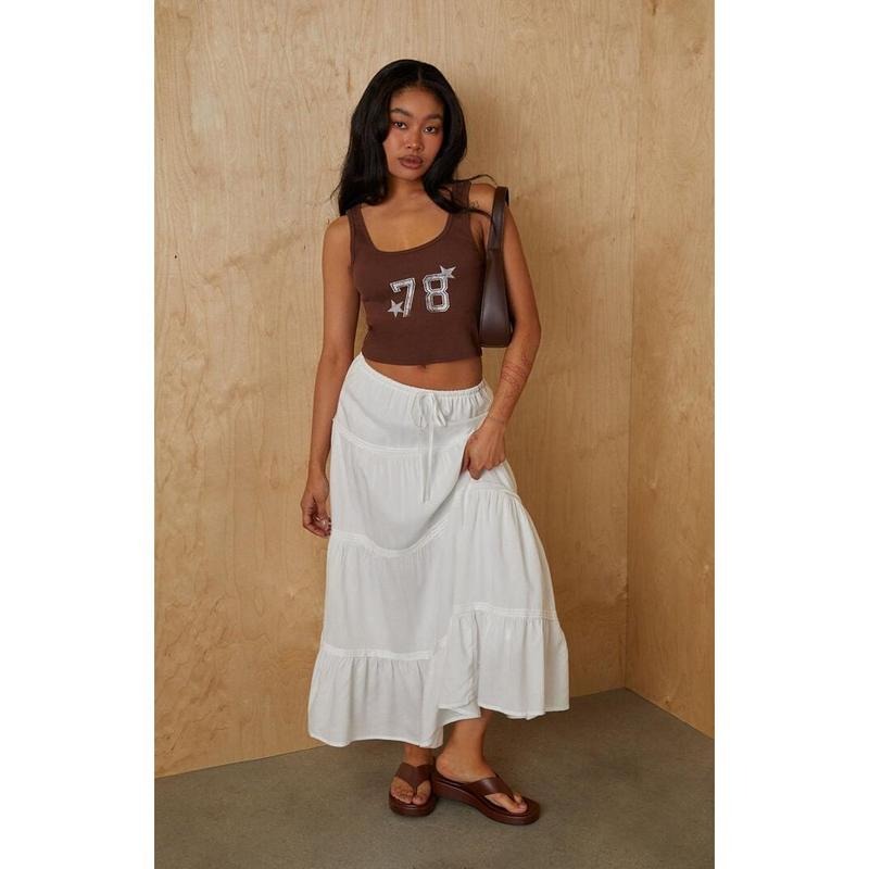 Your Favorite Women's Tiered Maxi Skirt - Multicolor T-Shirts, Hoodie, Sweatshirt | DripVista.com