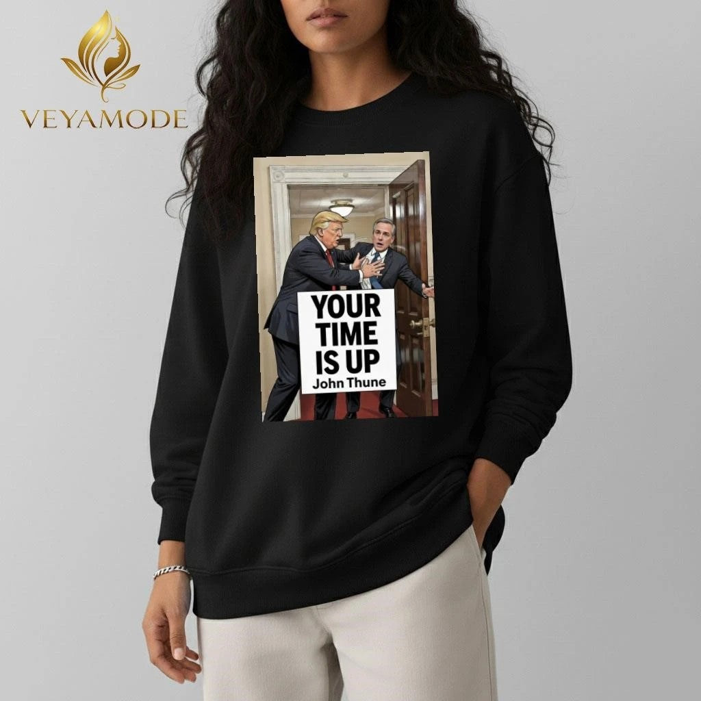 Your time is up John Thune Trump tee