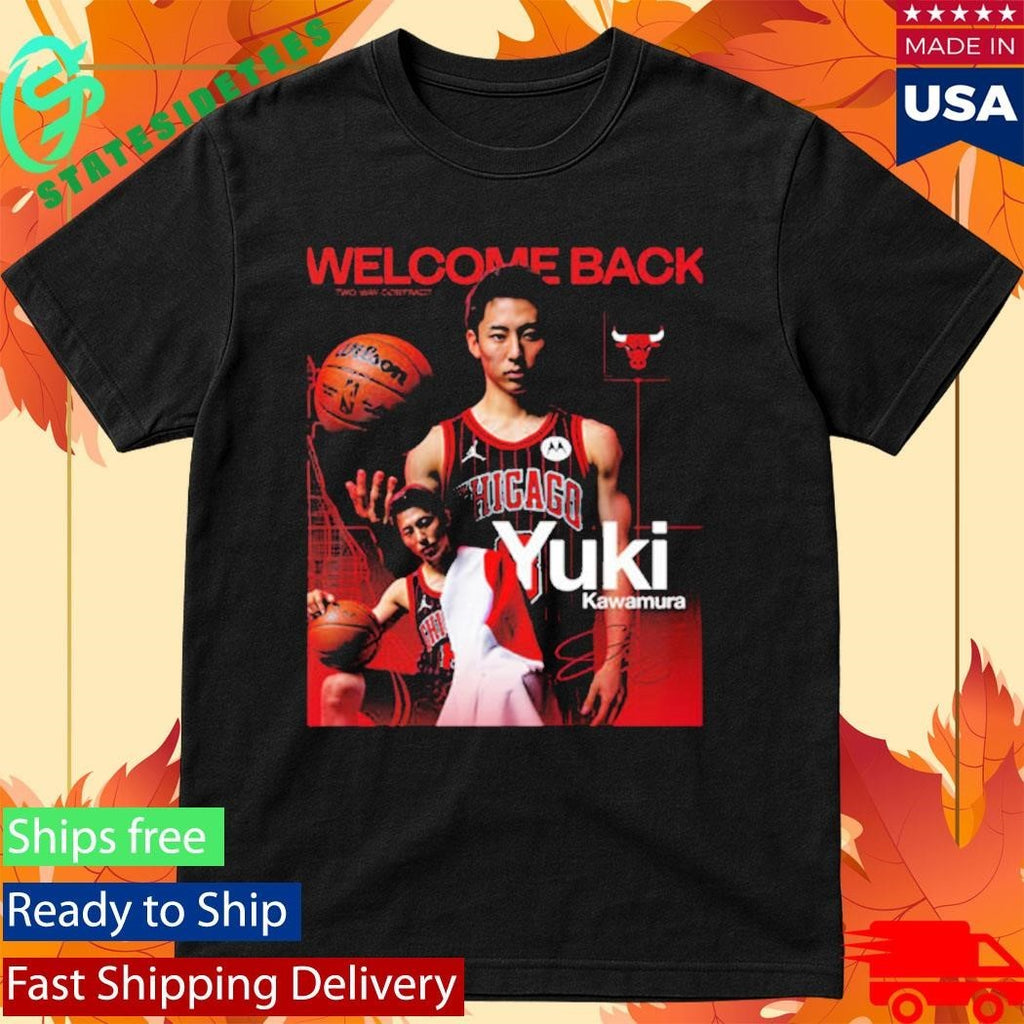 Yuki Kawamura Welcome Back Chicago Bulls Two Way Contract Shirt