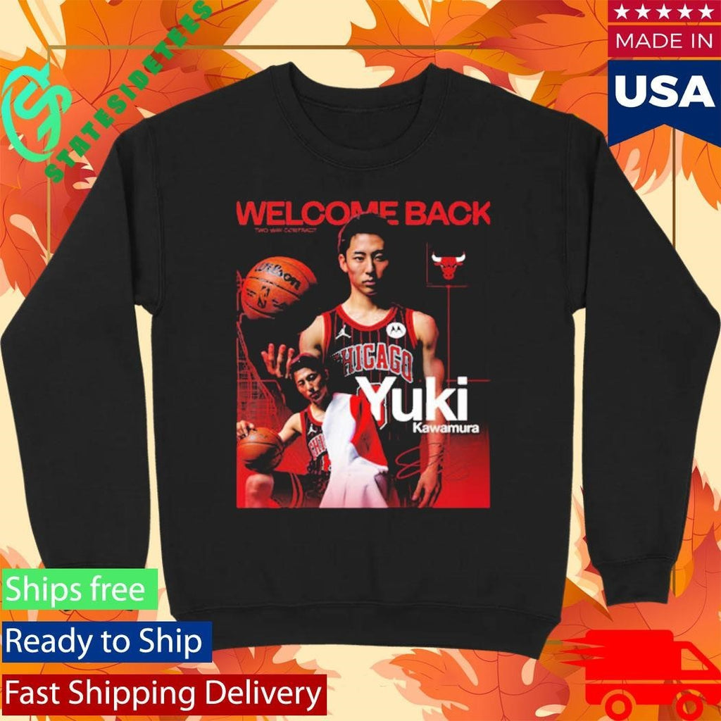 Yuki Kawamura Welcome Back Chicago Bulls Two Way Contract Shirt