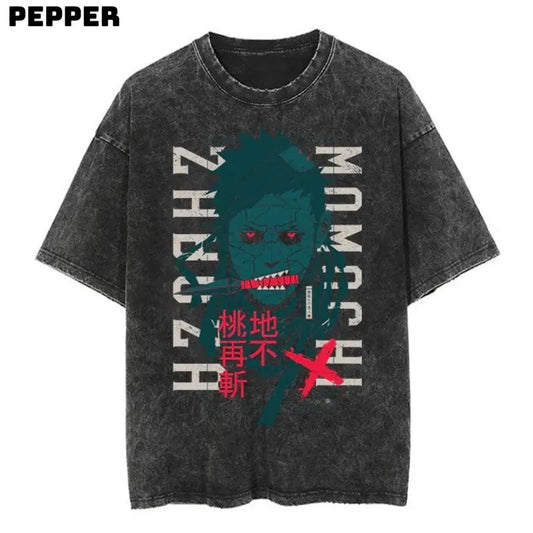 Zabuza Vintage Tee , Anime Tshirt , Manga Shirt , Zabuza Shirt , Zabuza Merch , Anime Zabuza Shirt , Gift For Fan , Trendy Tshirt , Gift For Man And Gift For Women Menswear Top Underwear Streetwear Tropical Human