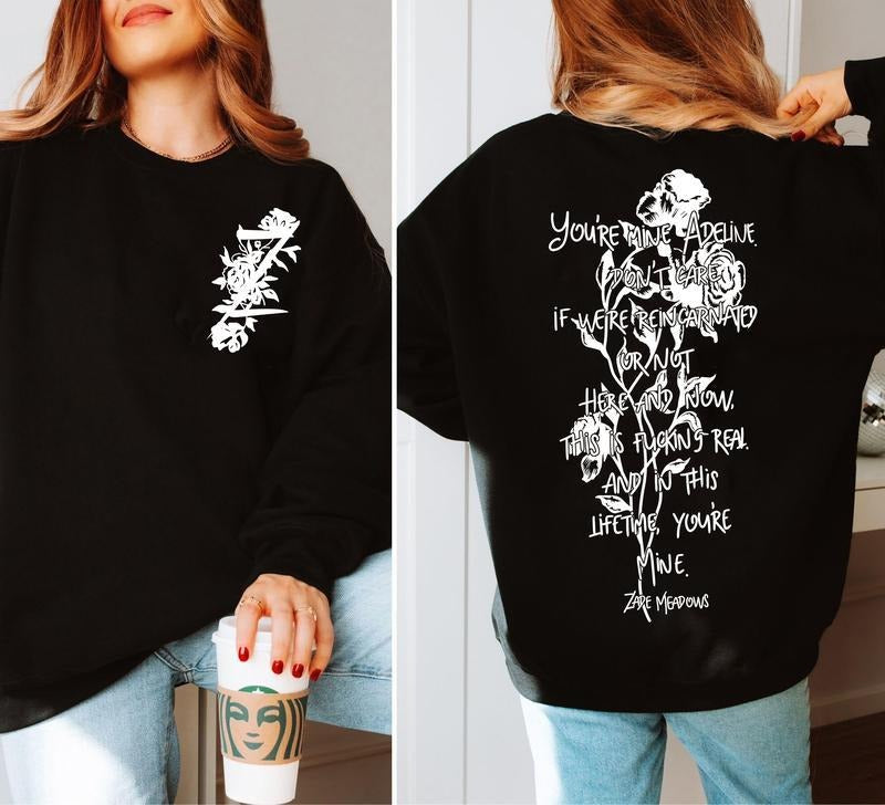 Zade Meadows Sweatshirt, Hunting Adeline Hoodie,  You're Mine, I'm Obsessed, Addicted and Make You Mine Shirt, Dark...
