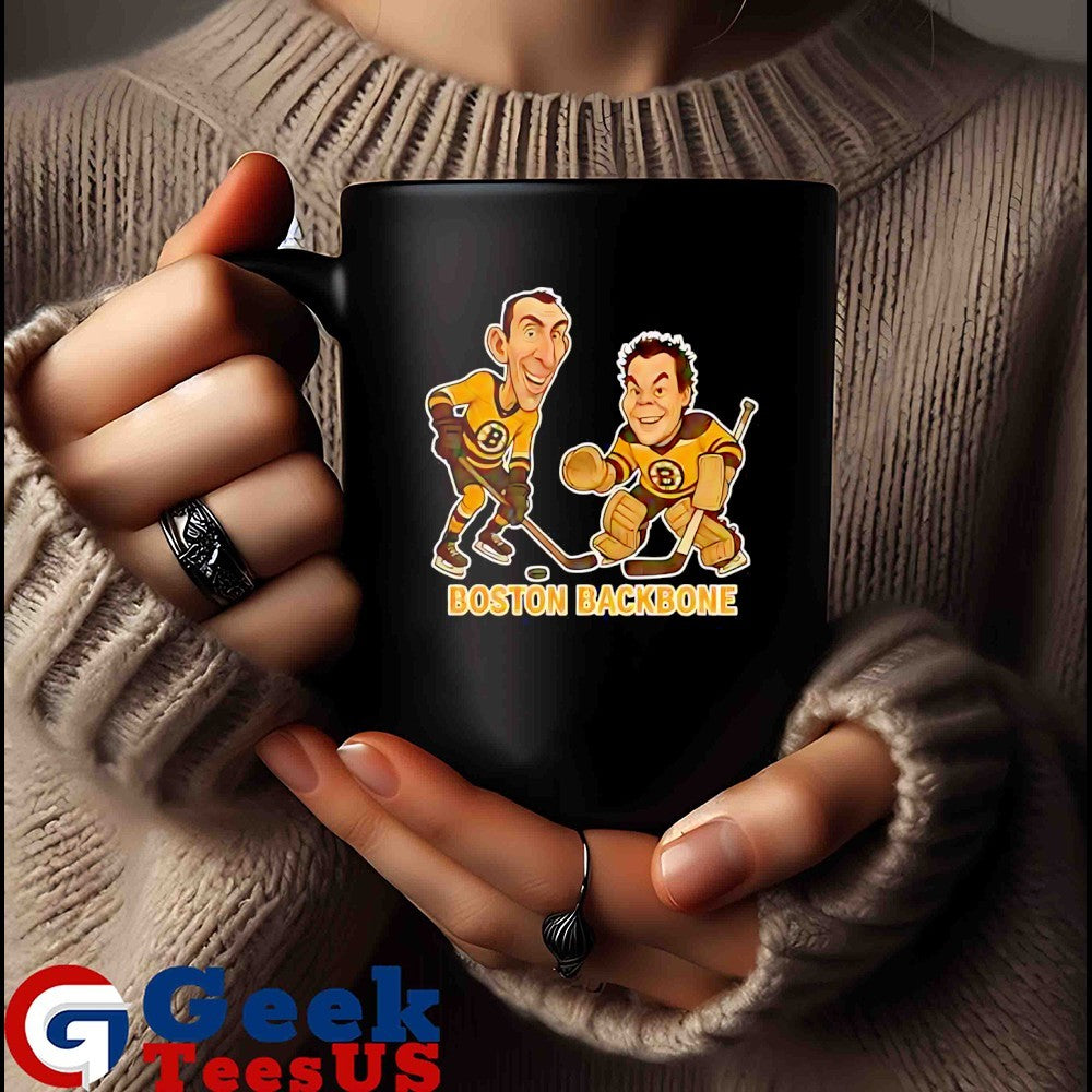 Zdeno Chara and Tuukka Rask Boston Backbone Hockey caricatures shirt