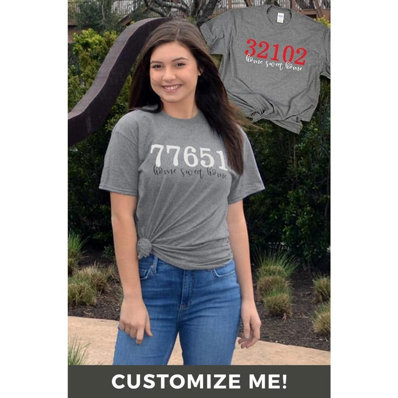 Zip Code T-Shirt Hoodie, Sweatshirt | DripVista.com