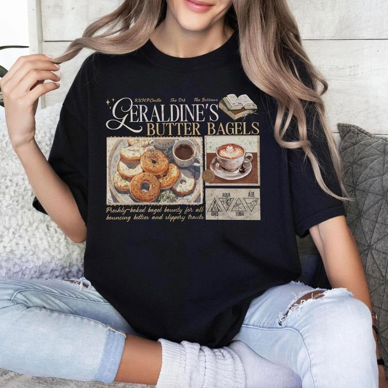 Zodiac Academy Geraldines Buttery Bagels T-shirt, ZA Merch, Almighty Sovereign Society, Lance Orion, Ass Club & Buttery...