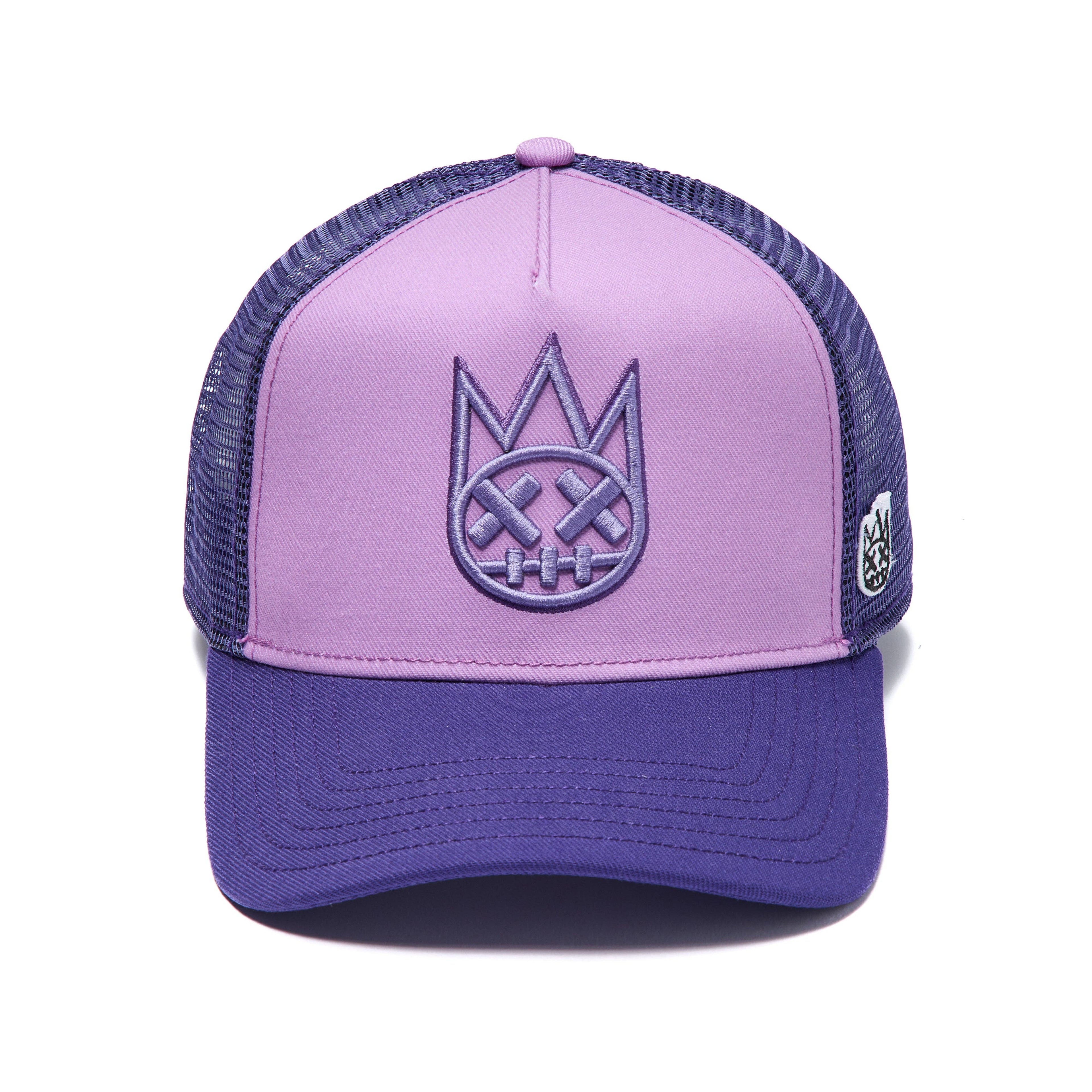 Cult's Logo Mesh Back Trucker Hat in Dusty Lavender