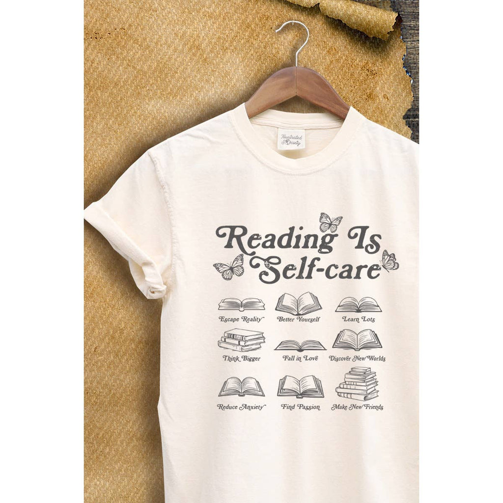 Reading Is Self Care  Vintage  Graphic Tee