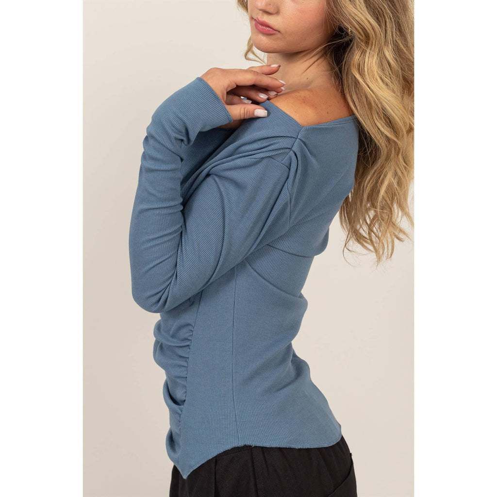 Off-The-Shoulder Ruched Top