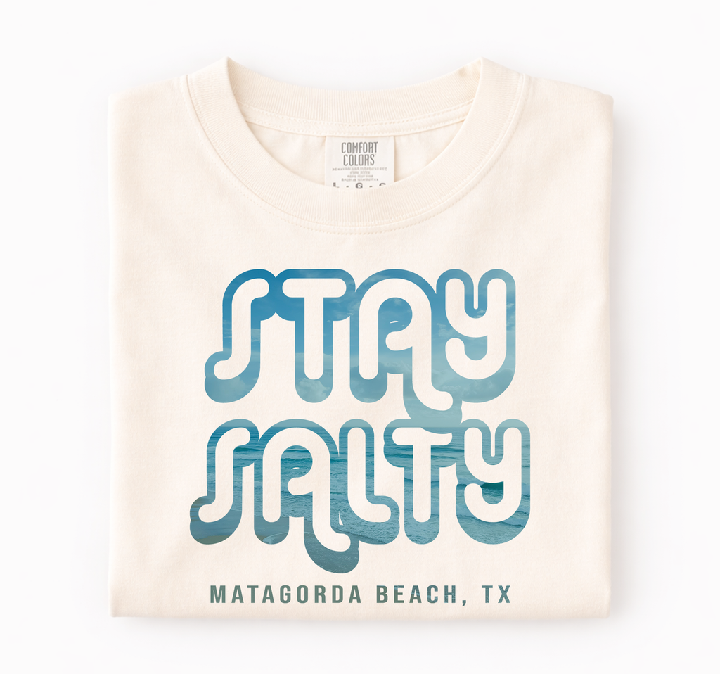 Stay Salty Beach Shirt, Comfort Colors® Beach Souvenir Shirt