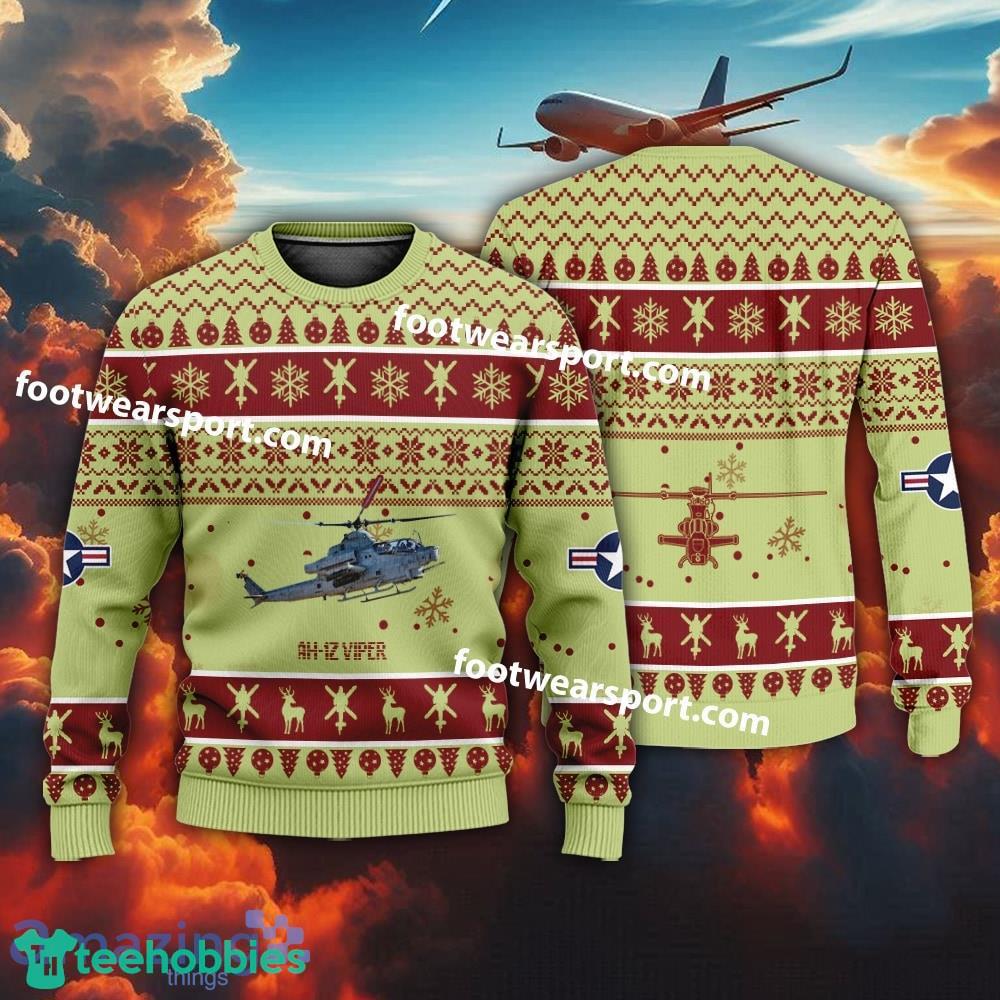 Aircraft AH-1Z Viper AH1Z US Marine Corps Christmas Sweater For Men Women
