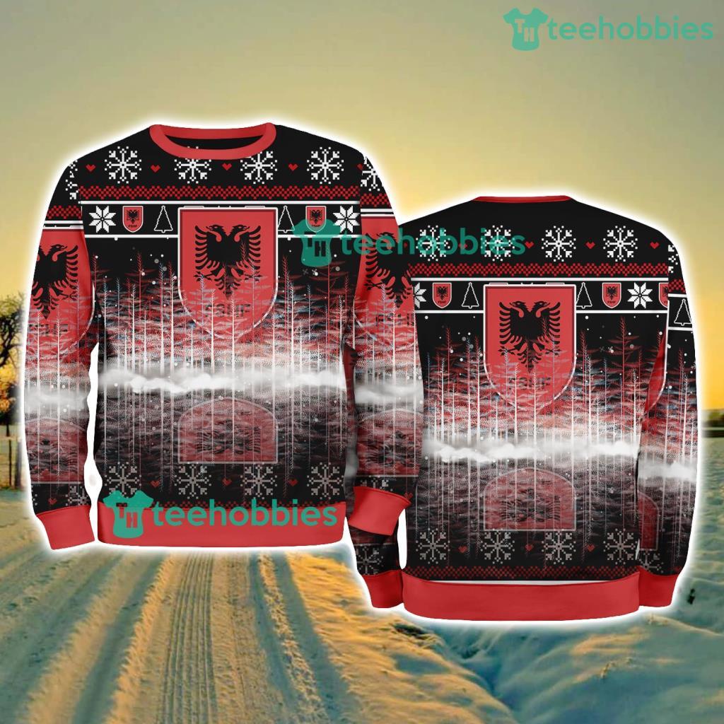 Albania National Football Pine Christmas Ugly Sweater New Style Best Gift For Fans