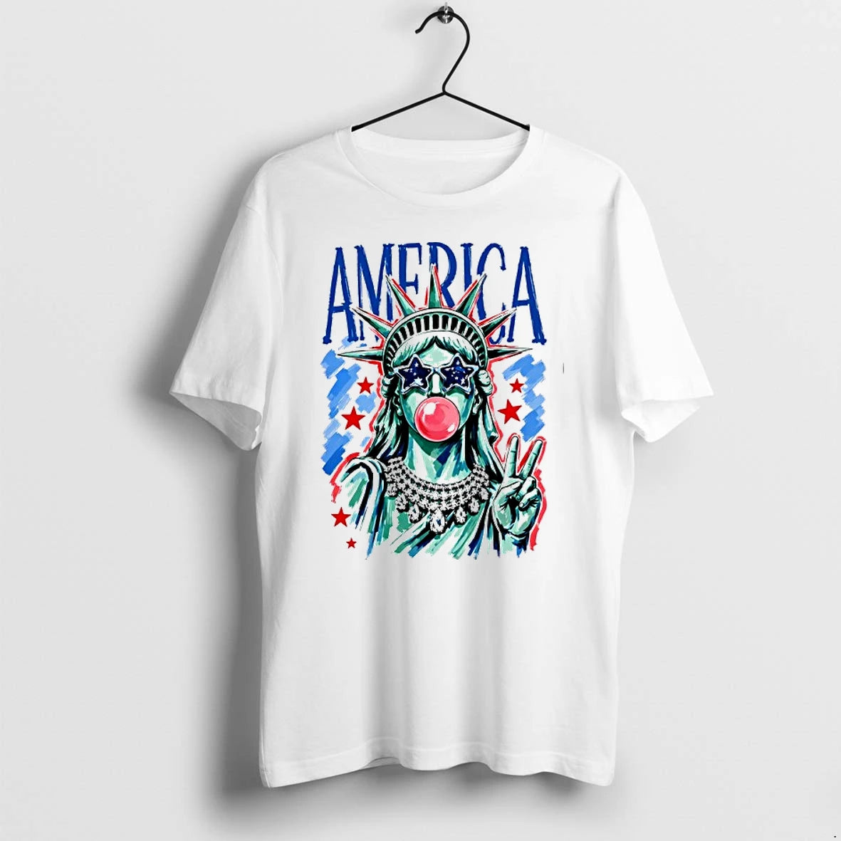 America Bubble Gum Lady Funny 0 Tshirts Sweater