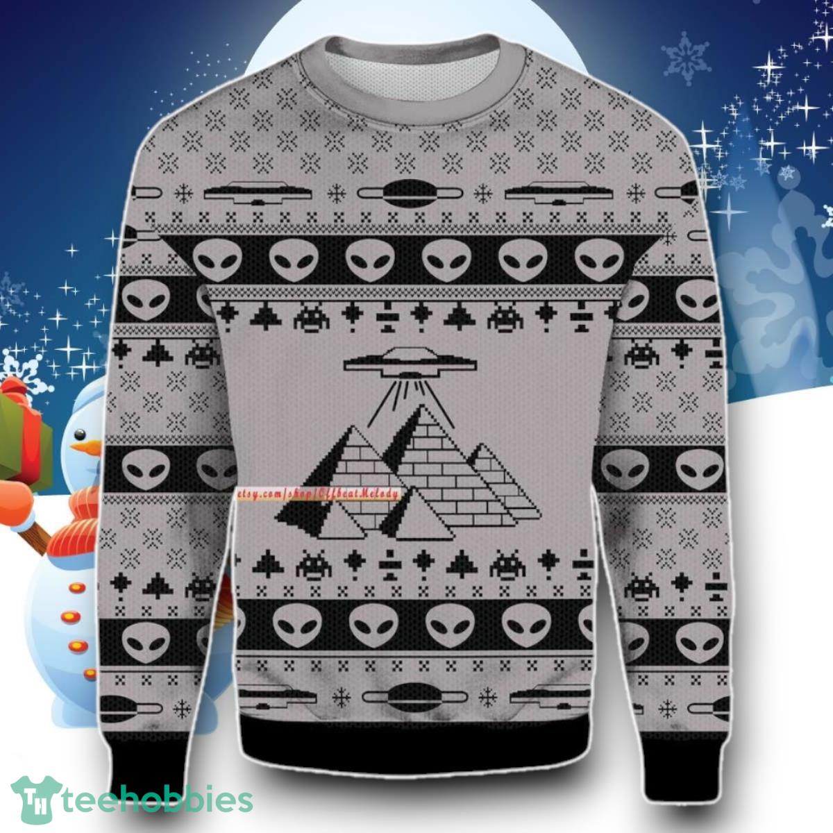 Ancient Alien Pyramid Ugly 3D Sweater Christmas Unique Gift