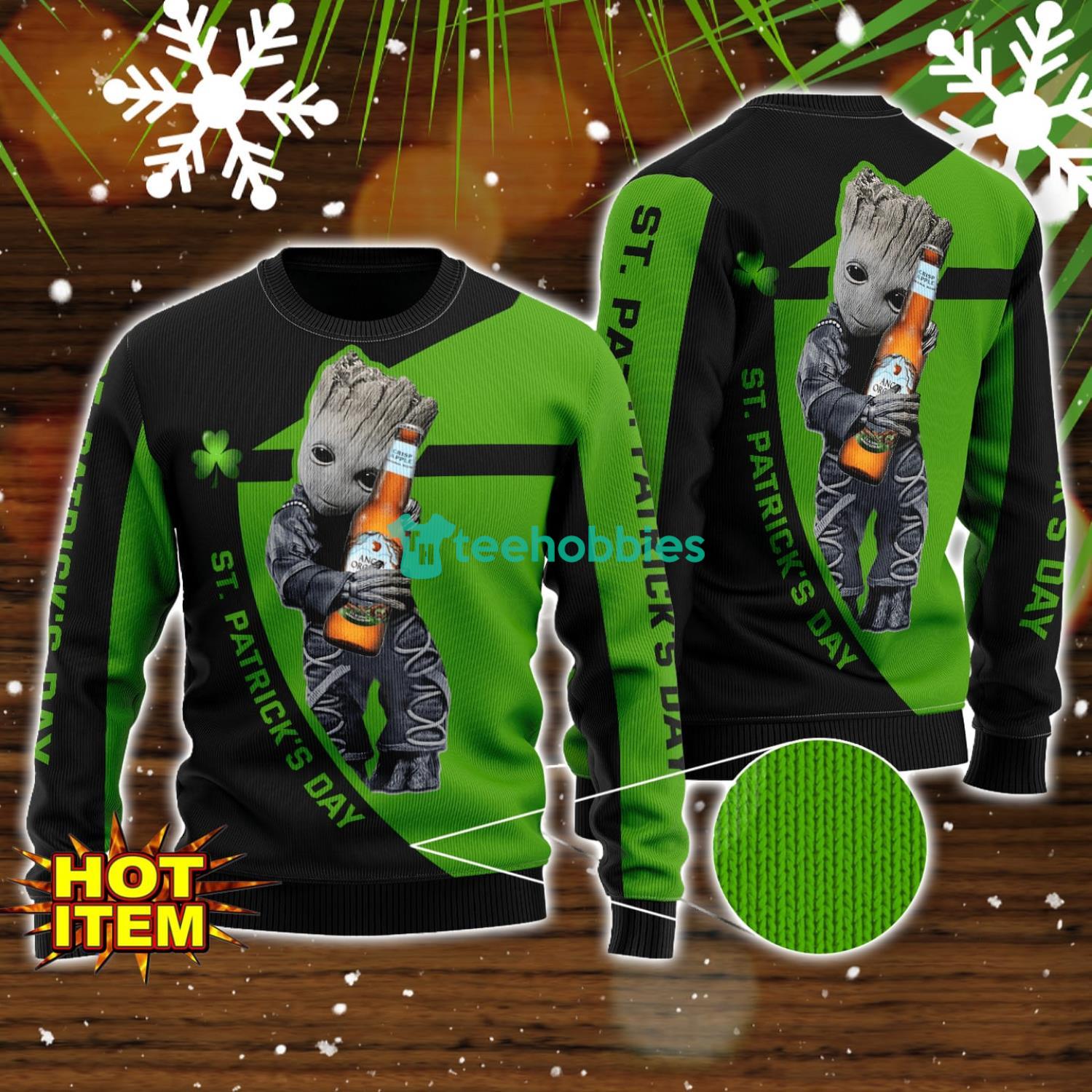 Angry Orchard St Patrick Day All Over Print Sweater Christmas Sweater For Men Women Gift Ideas