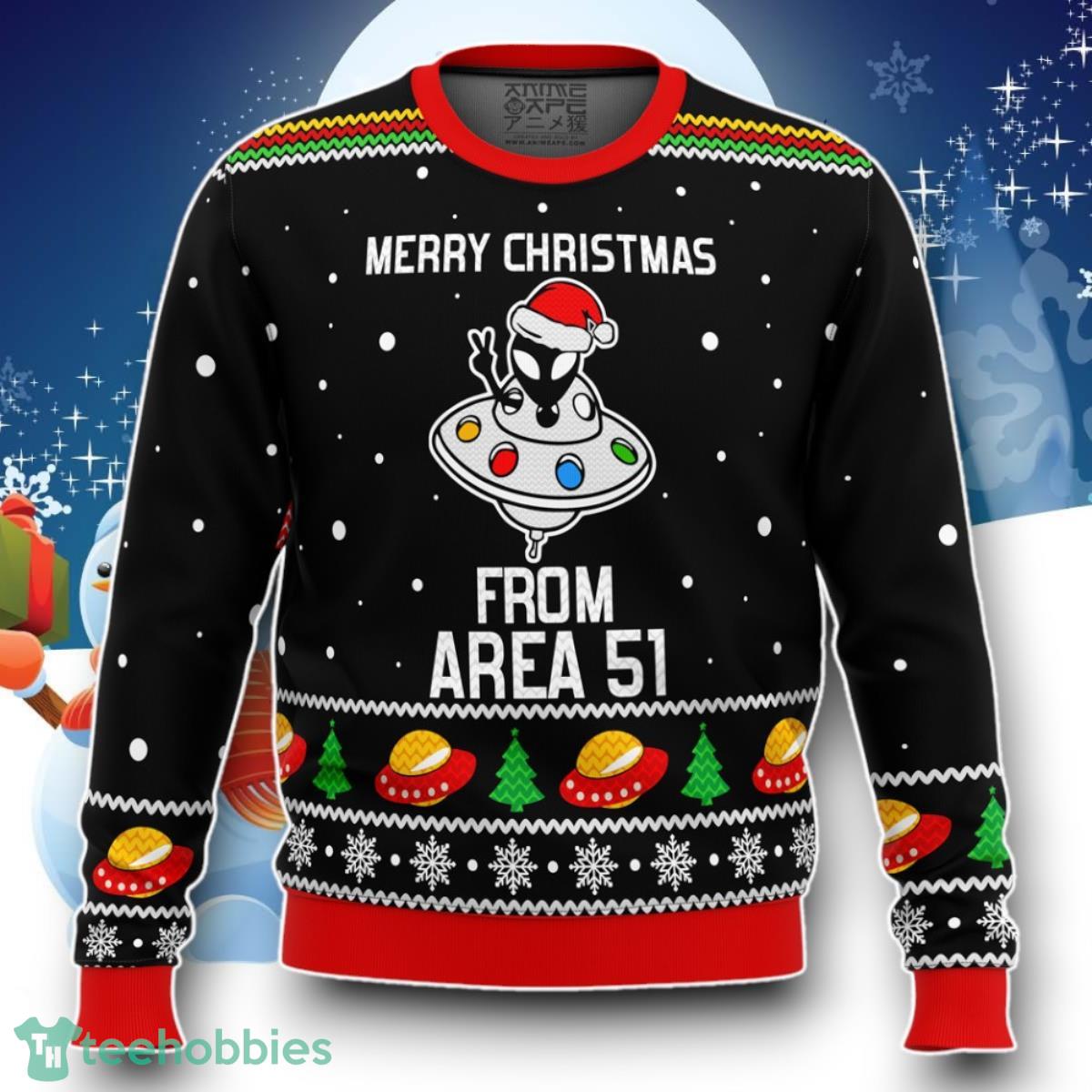 Area Aliens Ugly Sweater Party Ugly Christmas Sweater