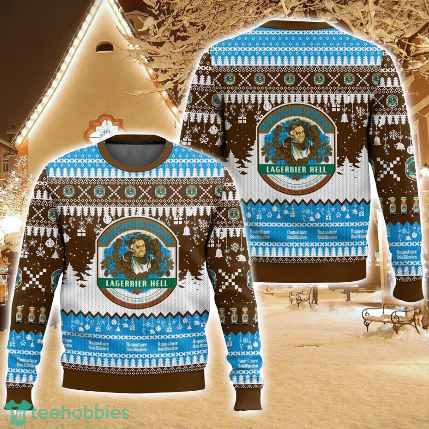 Augustiner Bräu German Beer Ugly Christmas Sweater For Men And Women Christmas Holiday Gift Family Gift