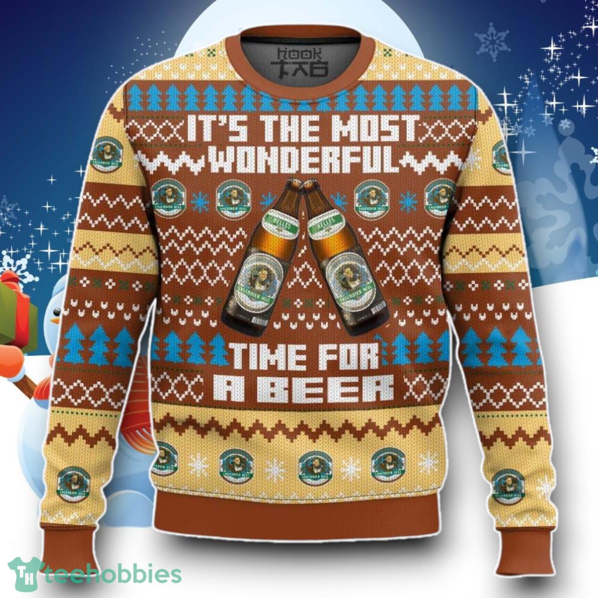 Augustiner Bräu It’s The Most Wonderful Time For A Beer Ugly Christmas Sweater Unique Gift