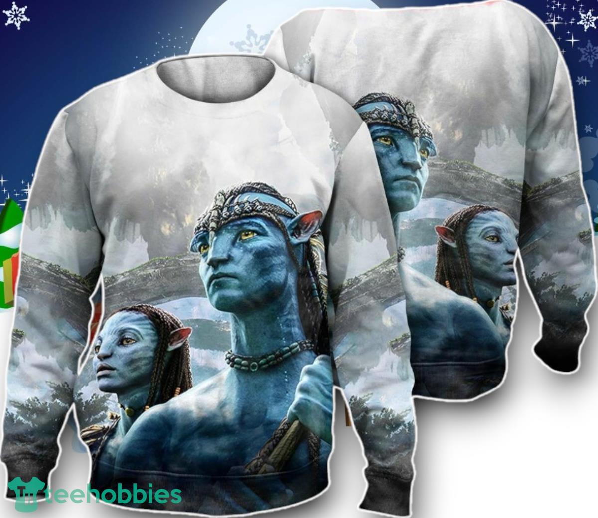 Avatar Couple Neytiri And Jake Sully 3D Unisex Sweatshirt Ugly Christmas Sweater Unique Gift Jumper