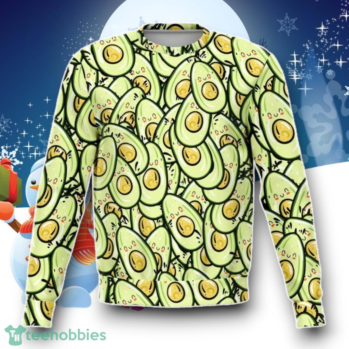 Avocado 3D Unisex Sweater Ugly Christmas Sweater Unique Gift