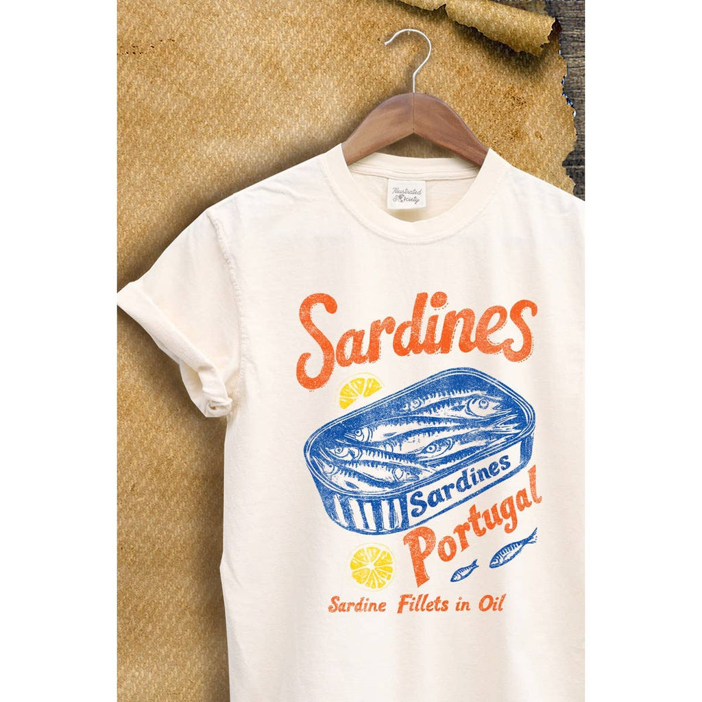 Sardines Portugal Graphic Vintage  Graphic Tee