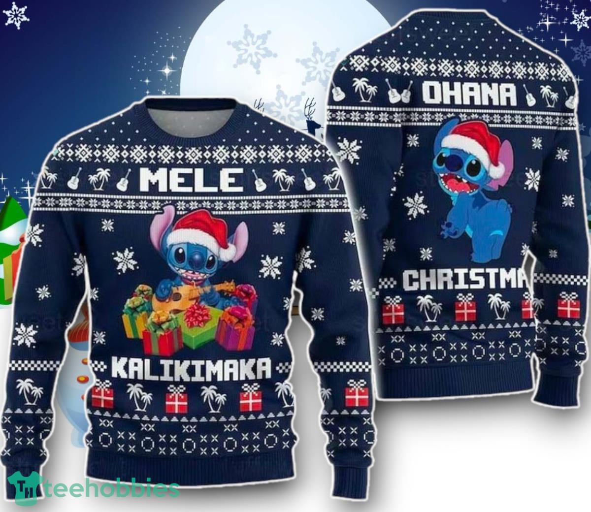 Baby Blue Monster Blue Alien Dog Xmas Ugly Christmas Sweater Unique Gift