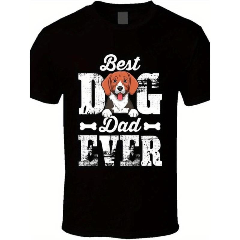 beagle best dog dad ever TNF day Lightsaber brand shirt black short sleeve cotton crew neck tee ultra FOG breathable regular fit casual summer shirt for dog lovers gift for pet dads graphic tee black -1