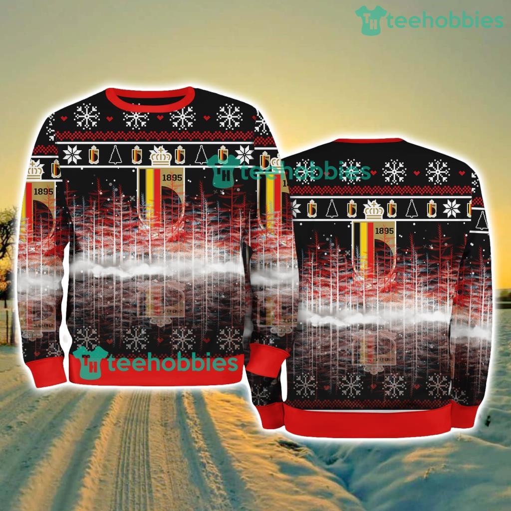 BELGIUM NATIONAL FOOTBALL Pine Christmas Ugly Sweater New Style Best Gift For Fans