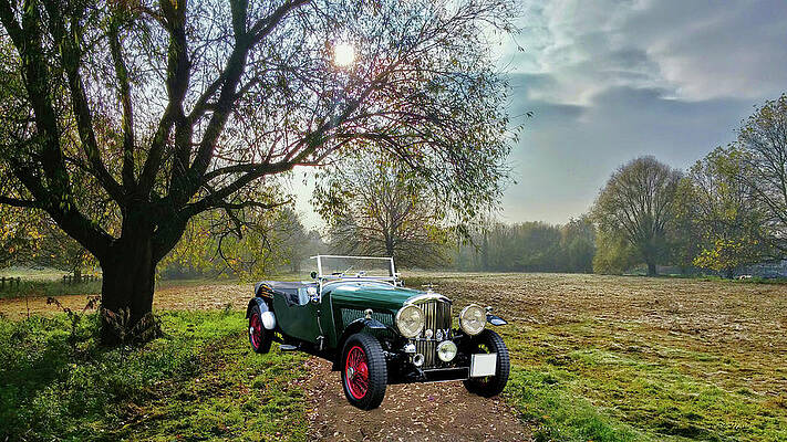 Bentley On A Country Road Print