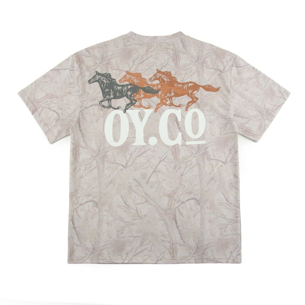 Wild Horses Boxy Tee (Faded Camo)