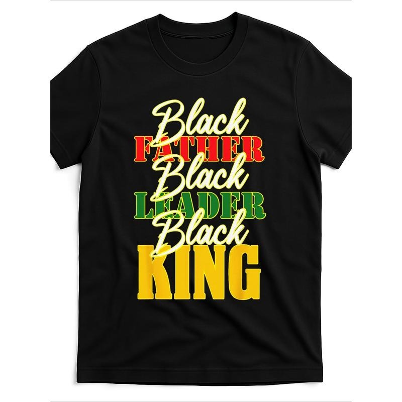 black TNF leader juneteenth king melanin TNF'WB shield day Design Street Trending Style Casual Tee Men'WB shield...