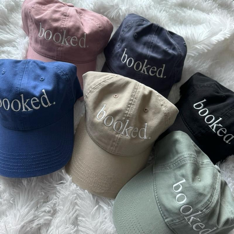 booked Embroidered Hat, Bookish Hat, Embroidered Bookish hat T-Shirts, Hoodie, Sweatshirt | DripVista.com