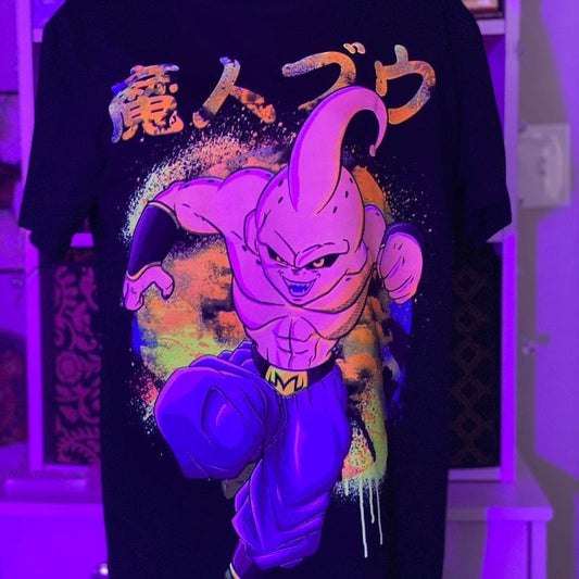 buu dragon  ball Tee Casual Cotton Black