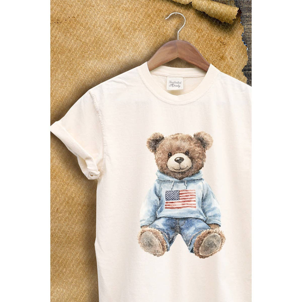 July Bear  Vintage  Graphic Tee