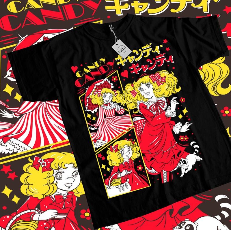 candy candy T-Shirt S-4XL,shojo,riyoko ikedarose of versailles,kawaii Shirt,All Size