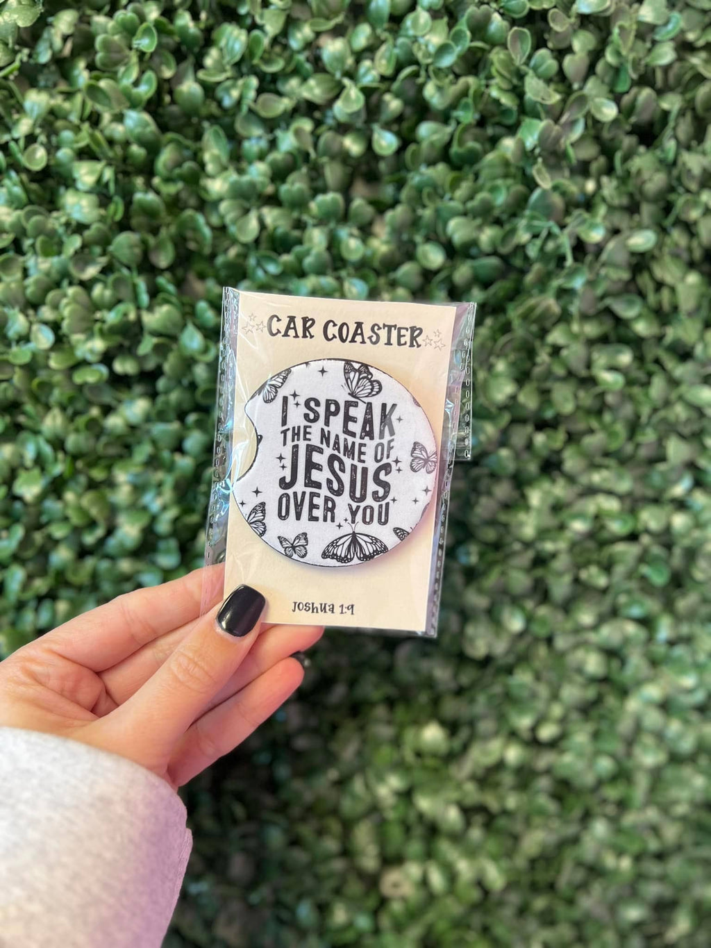 Car Coaster: I Speak the Name of Jesus - Pack of 20