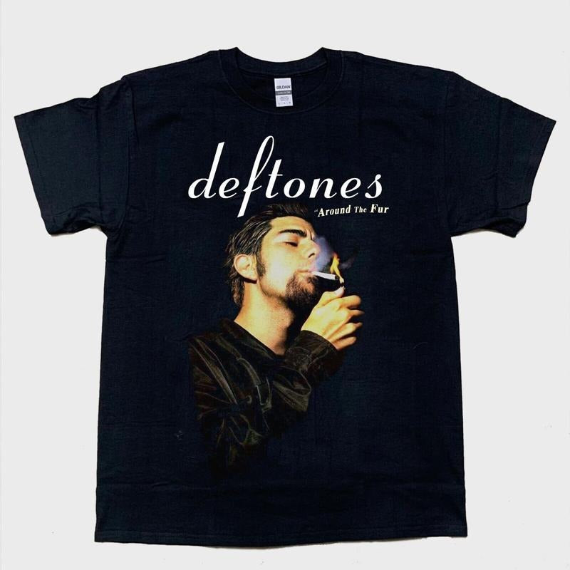 chino moreno smoking deftones music band t-shirt black gift for fan Hoodie, Sweatshirt | DripVista.com