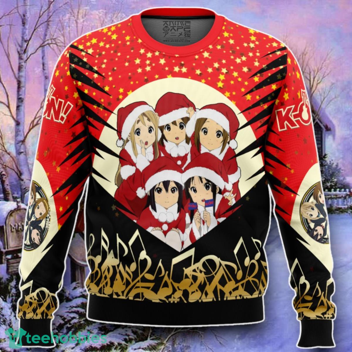 Christmas Band K-On! Ugly Christmas 3D Sweater Style Gift