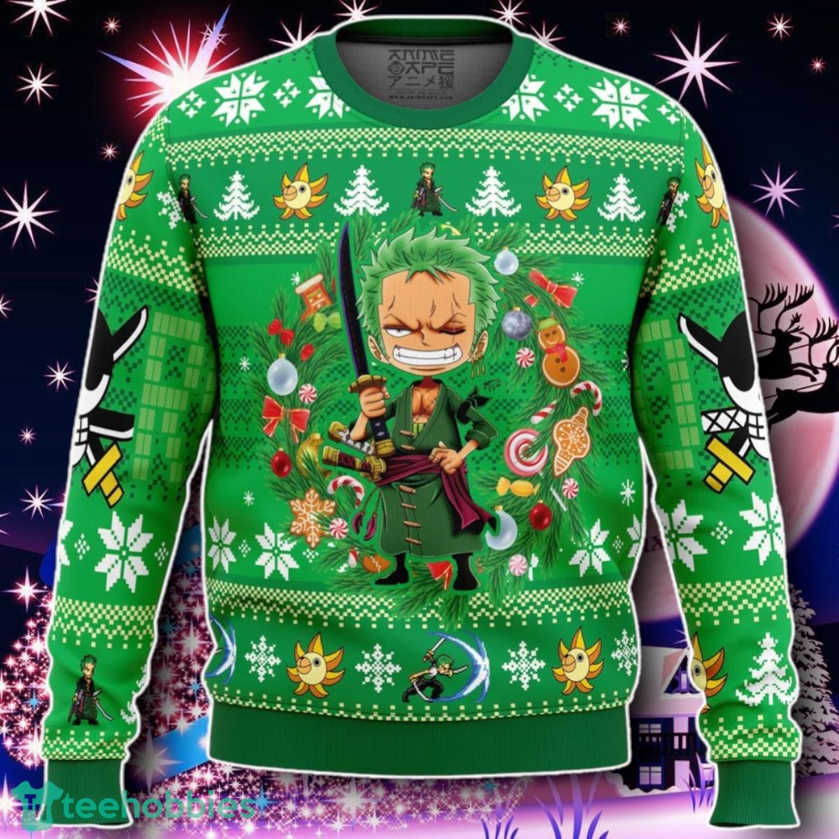 Christmas Zoro OP Pirates Ugly Christmas Sweater Gift For Men And Women