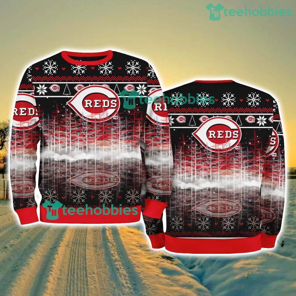 Cincinnati Reds MLB Pine Christmas Ugly Sweater New Style Best Gift For Fans