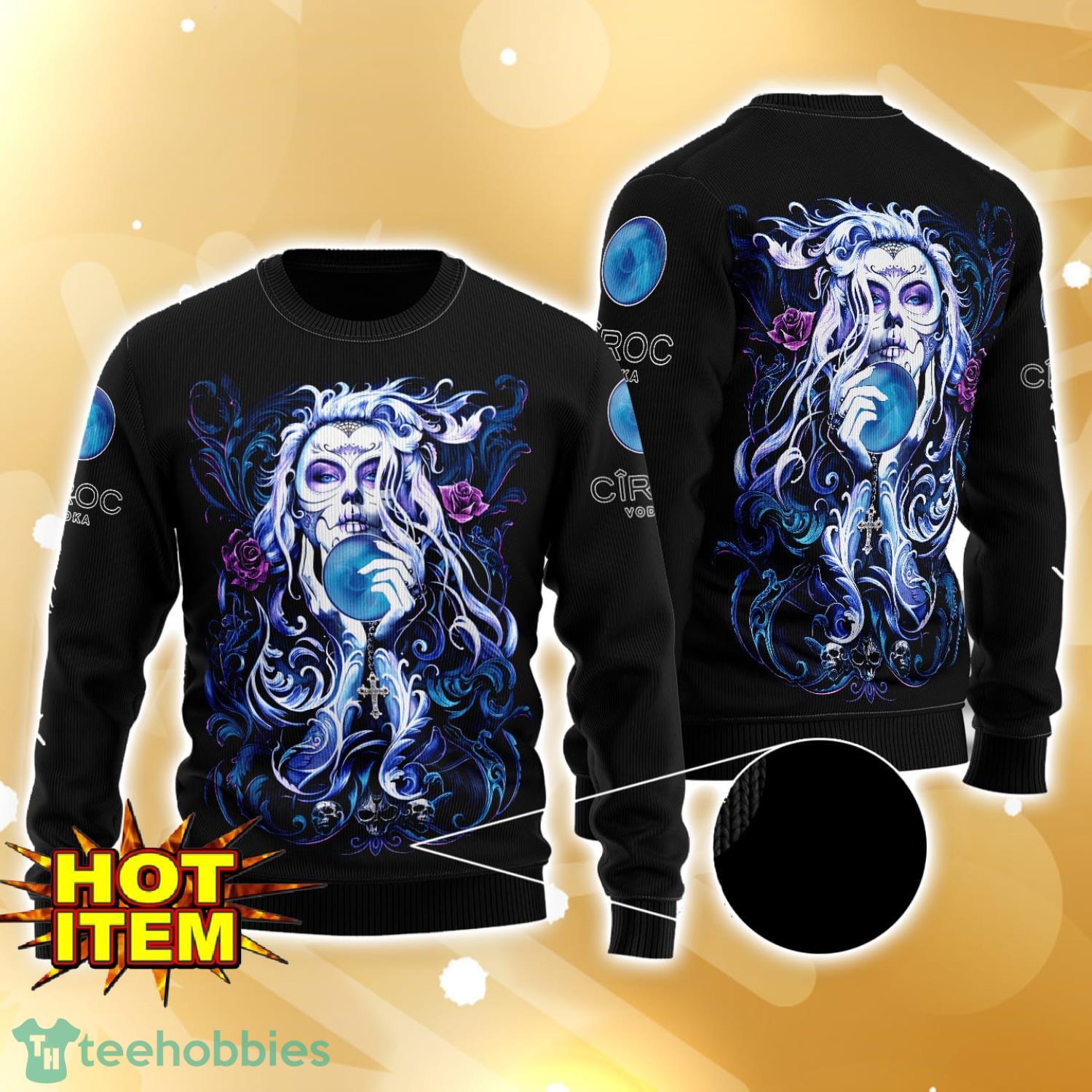 Ciroc Vodka Tattoo Girl 3D Ugly Christmas Sweater For Men And Women