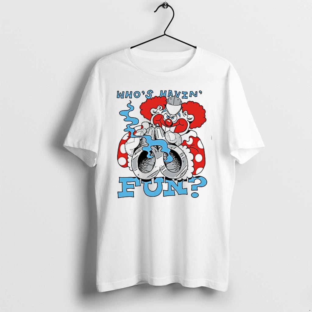 Clown Holding A Gun Whos Havin Fun 0 Tshirts Sweater