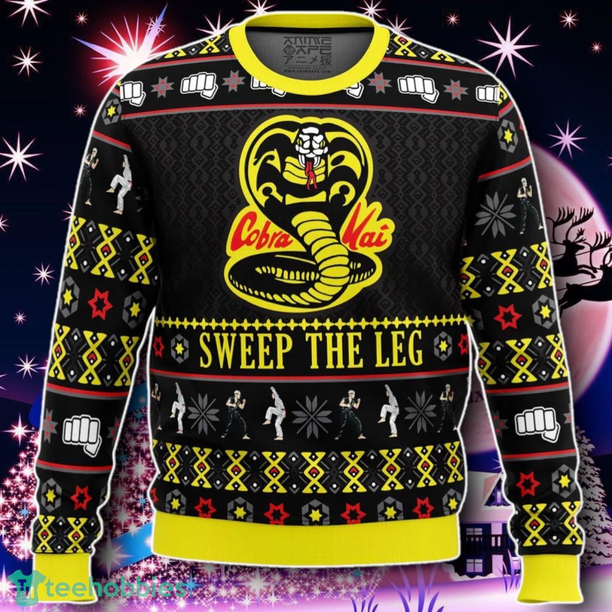 Cobra Kai Sweep The Leg Karate Kid Ugly Christmas Sweater Gift For Men And Women
