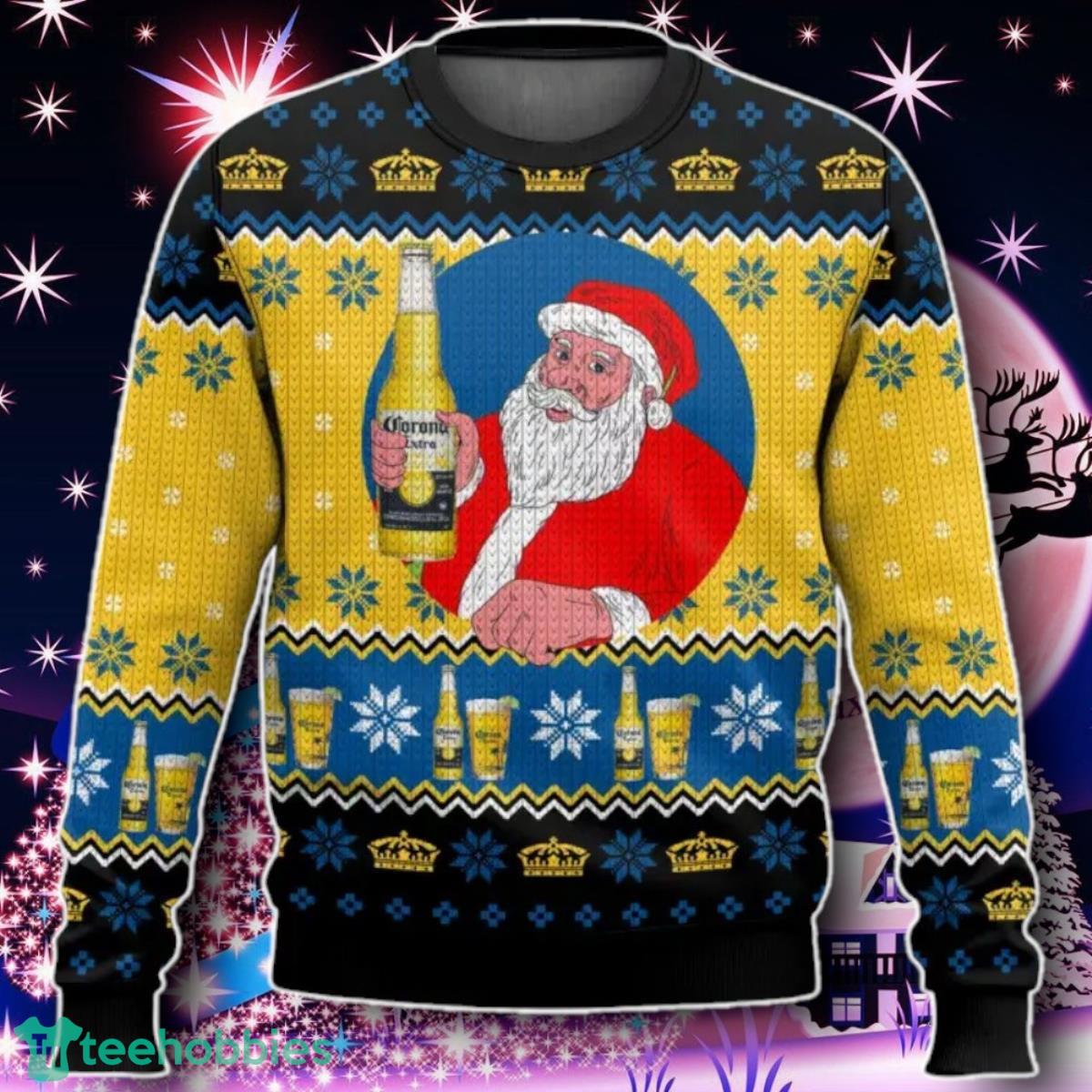 Corona Extra Santa Christmas Ugly Sweater Gift For Men And Women
