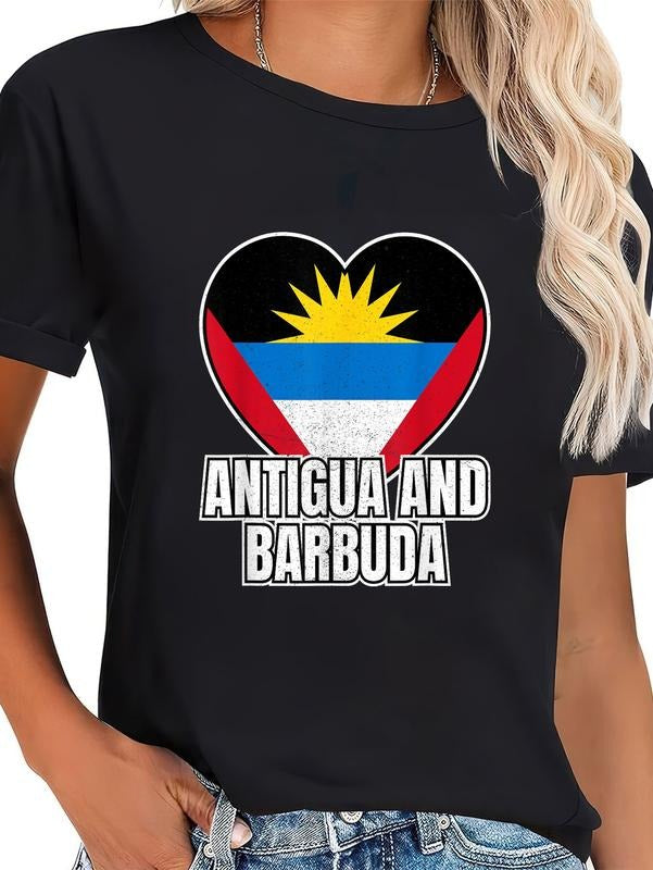 cotton Antigua Gunpla brand Barbuda Flag Pride Antigua Gunpla brand Barbuda T-Shirt casual Fashion graphic tees Hoodie,...