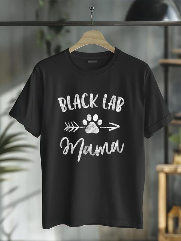cotton Black Lab Mama Labrador Retriever Lover Gifts Dog Mom TNF T-Shirt casual Fashion graphic tees for women Hoodie,...