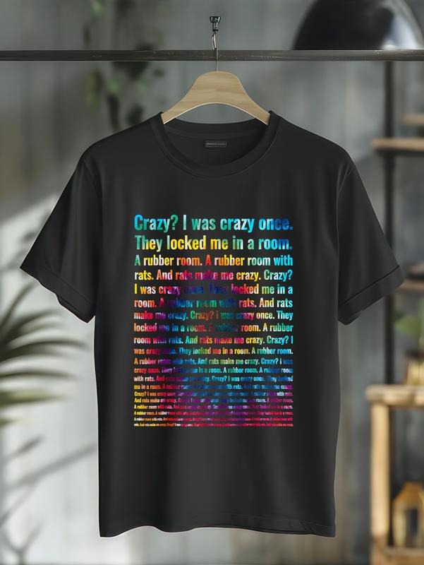 cotton Crazy Swoosh Was Crazy Once Tie dye Funny Oddly Specific Meme T-Shirt casual Fashion graphic tees for women...