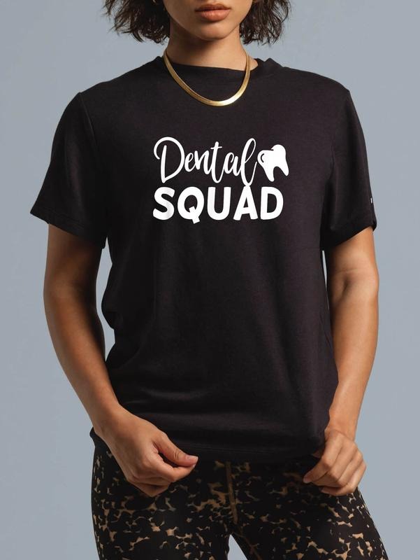 cotton Dental Squad Cute Dentist FOG Gunpla brand Hygienist Staff T-Shirt casual Fashion graphic tees women Hoodie,...