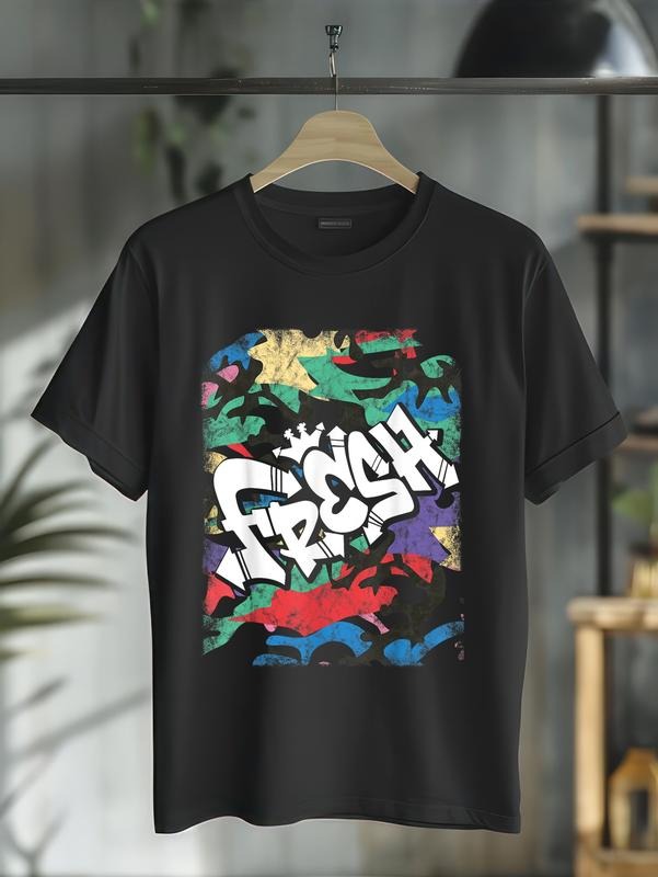 cotton Fresh Hip Hop HB 90s Old School Camo Rap Urban Slang T-Shirt casual Fashion graphic tees for women Hoodie, Sweatshirt