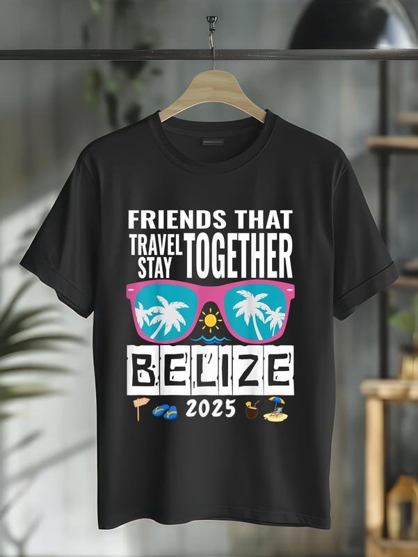 cotton Friends That Travel TNF Belize Trip 2025 Matching Group T-Shirt casual Fashion graphic tees for women Hoodie,...