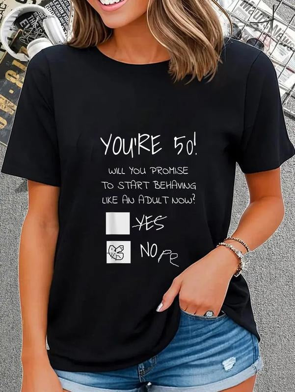 cotton Funny 50th Birthday Gag Gift Idea PlayStation brand Years Old Joke Present T-Shirt casual Fashion graphic tees for...
